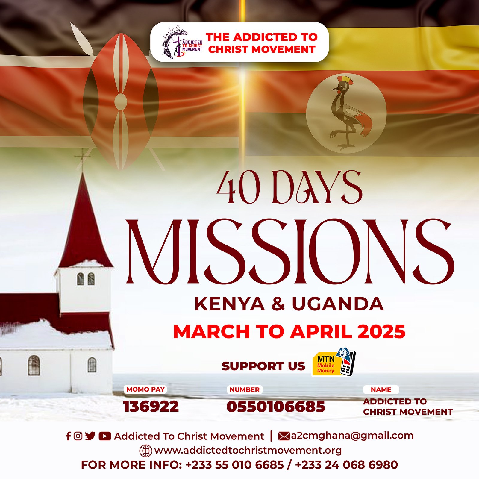 40 Days Missions: Kenya & Uganda – Spreading the Gospel Across Nations